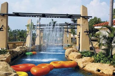 Fiberglas-Aqua-Park-Ausrüstung für Hotel-faulen Fluss, Familie auf Sommer-Ferien im Aqua-Park