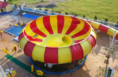 Aqua-Park-Fiberglas-Wasserrutsche, 19m Höhe Waterpark-Super Bowl für Wasser-Park