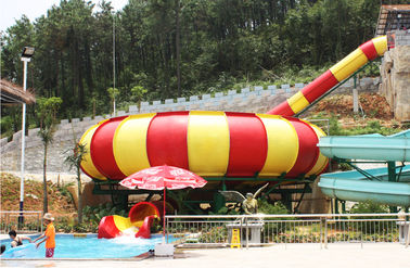 Aqua-Park-Fiberglas-Wasserrutsche, 19m Höhe Waterpark-Super Bowl für Wasser-Park