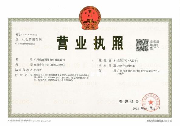 CHINA GUANGZHOU VISON INTERNATIONAL WATER PARK EQUIPMENT CO.,LTD zertifizierungen